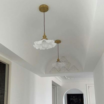 Carins Vintage Flower Glass Pendant Light Shades Bedroom Dining Room