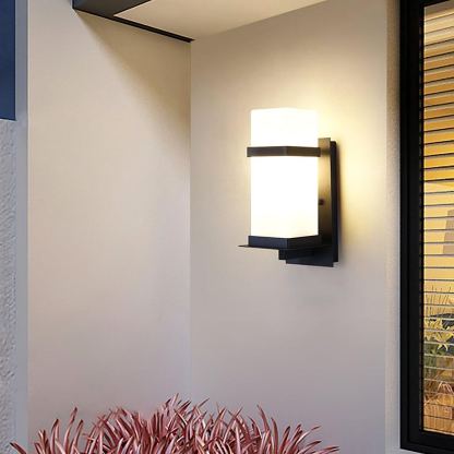 Edge Urban Glas Metall Wandleuchte Gartenpark Wasserdicht