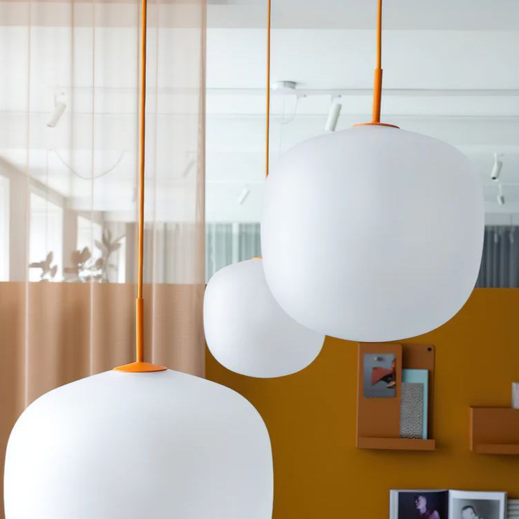 Hailie Modern Rund Metall Glas Pendelleuchte Licht Schlafzimmer Esszimmer