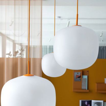 Hailie Modern Rund Metall Glas Pendelleuchte Licht Schlafzimmer Esszimmer