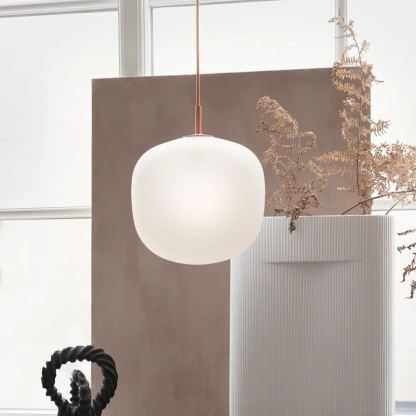 Hailie Modern Rund Metall Glas Pendelleuchte Licht Schlafzimmer Esszimmer