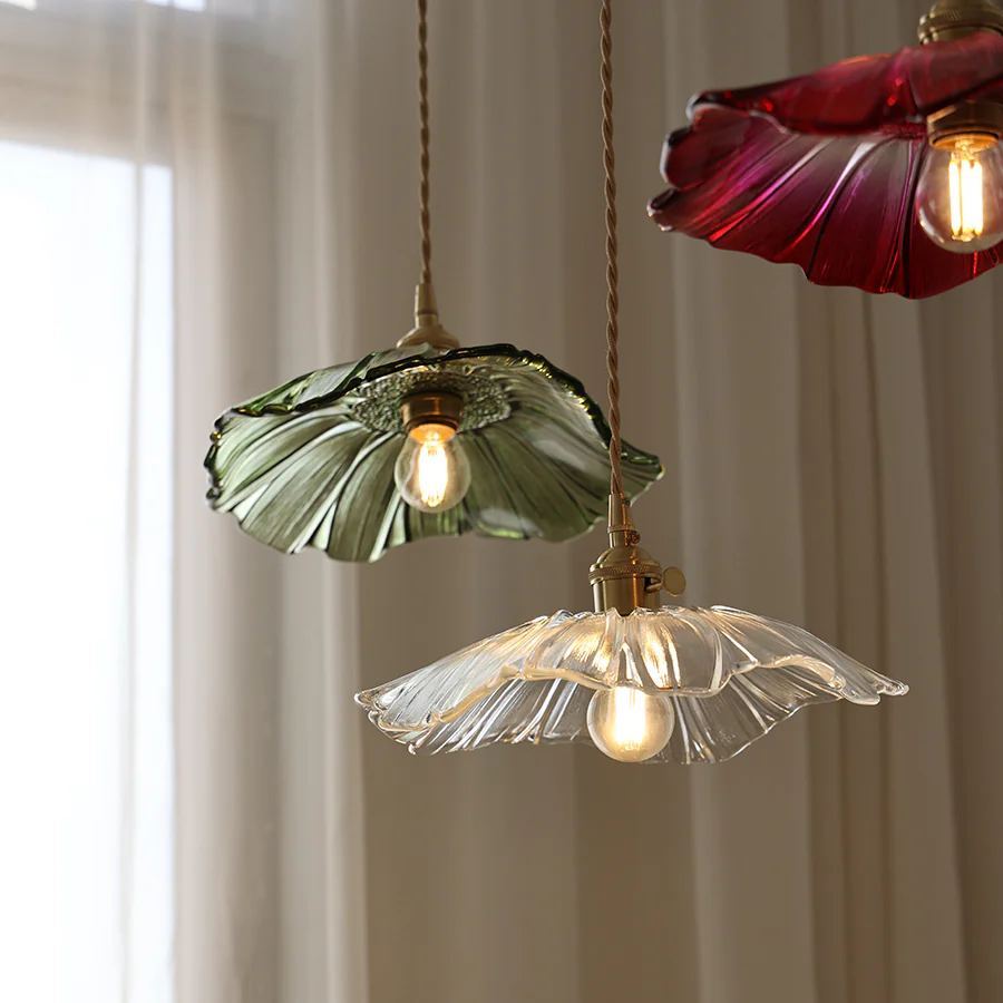 Carins Modern Blume Glas Hängend Pendelleuchte Licht Esszimmer