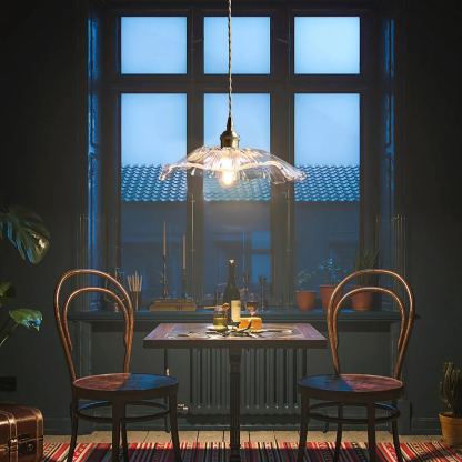 Carins Modern Blume Glas Hängend Pendelleuchte Licht Esszimmer