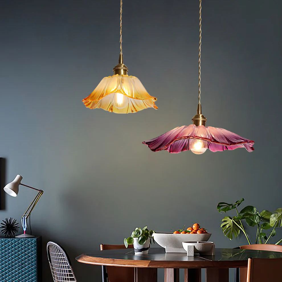 Carins Modern Blume Glas Hängend Pendelleuchte Licht Esszimmer