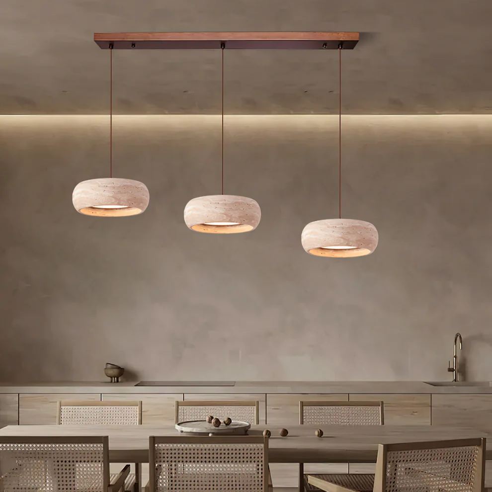 Ozawa Modern Round Cement Pendant Light Shades Bedroom Dining Room
