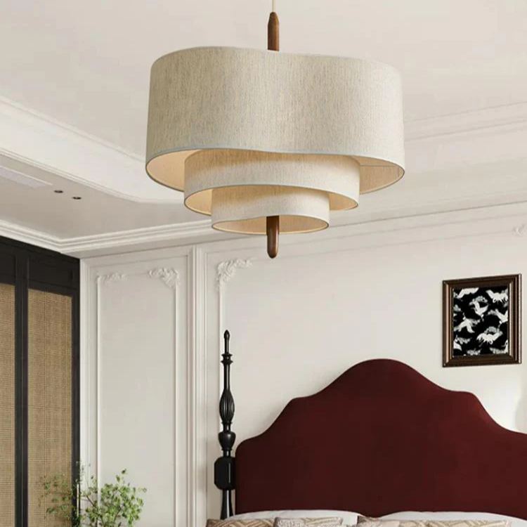 Renée Modern Pebble Fabric Pendant Light Bedroom Dining Room