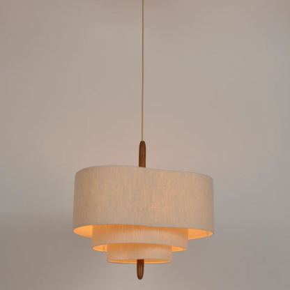 Renée Modern Kieselstein Textil Pendelleuchte Licht Schlafzimmer Esszimmer