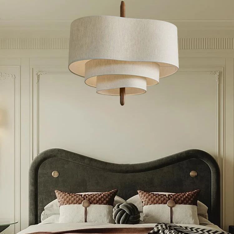 Renée Modern Kieselstein Textil Pendelleuchte Licht Schlafzimmer Esszimmer