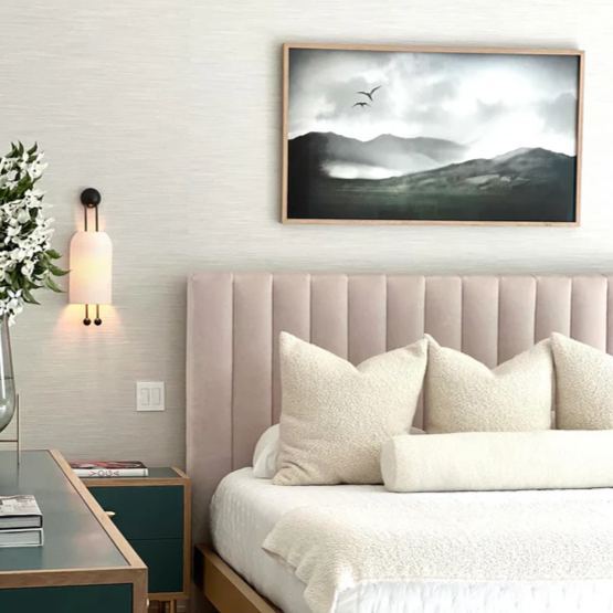 Alessio Metall Glas Weiße Wandlampe Esszimmer Schlafzimmer