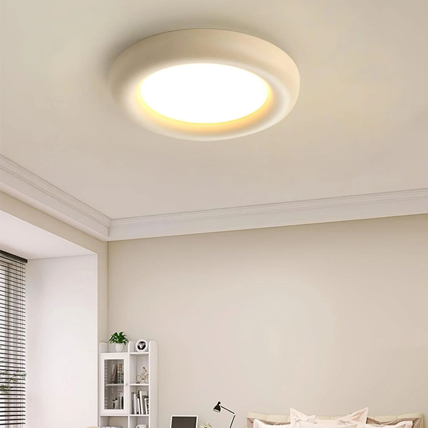 Quinn Modern Rund LED Acryl Deckenleuchte Schlafzimmer Wohnzimmer