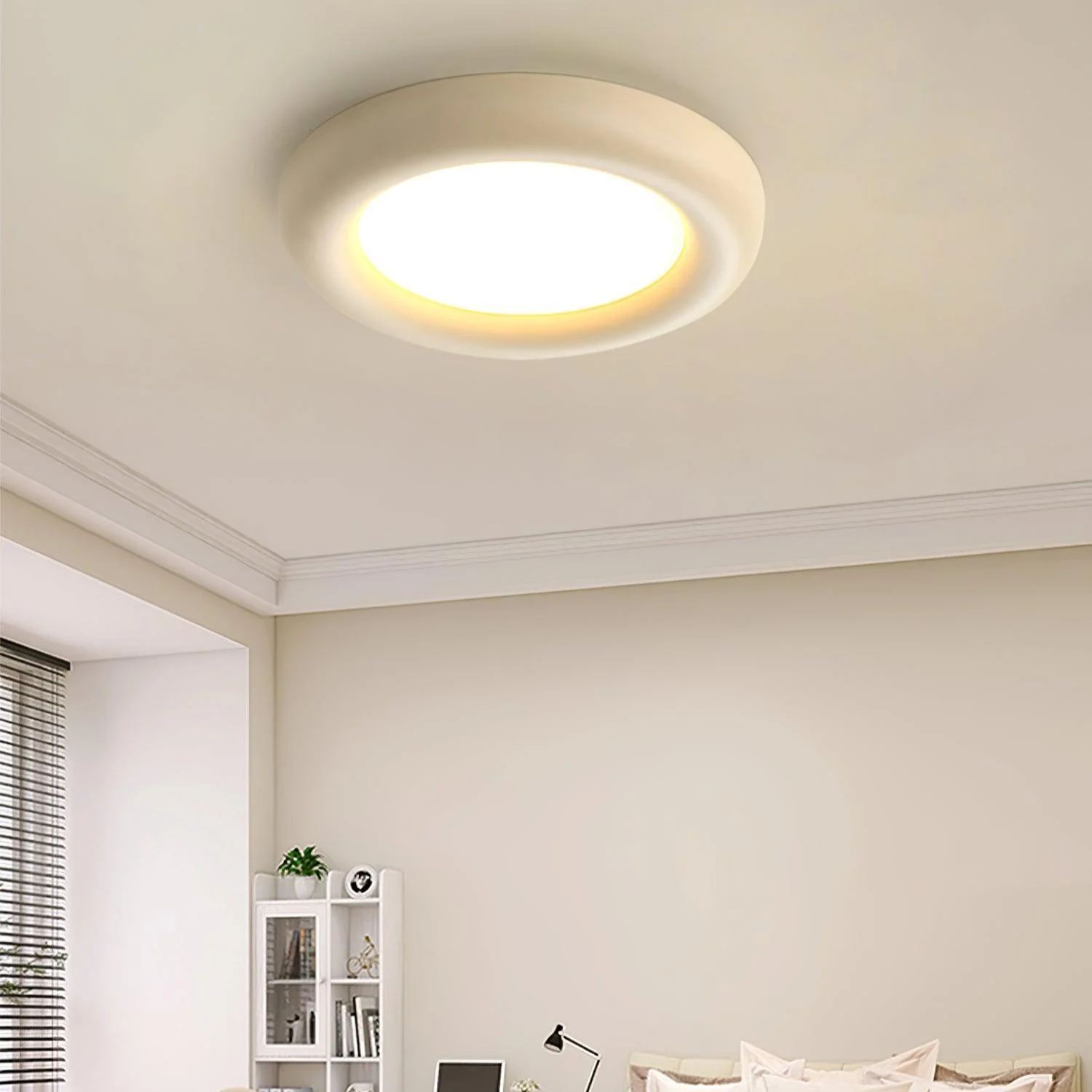 Quinn Modern Rund LED Acryl Deckenleuchte Schlafzimmer Wohnzimmer