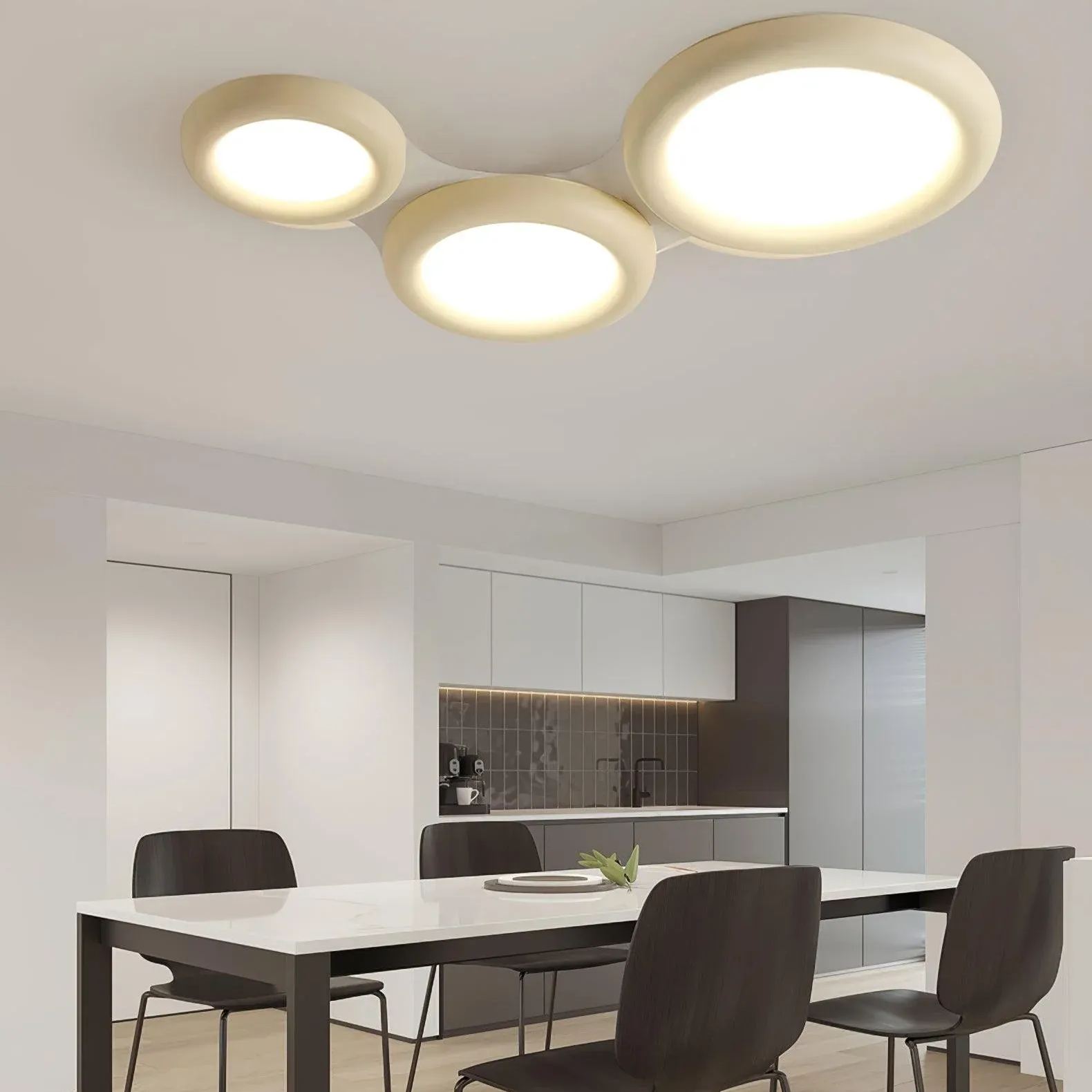 Quinn Modern Rund LED Acryl Deckenleuchte Schlafzimmer Wohnzimmer