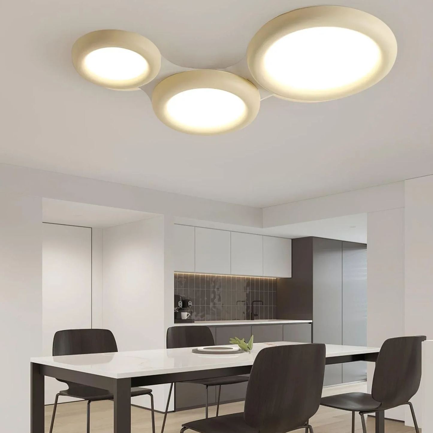 Quinn Modern Rund LED Acryl Deckenleuchte Schlafzimmer Wohnzimmer