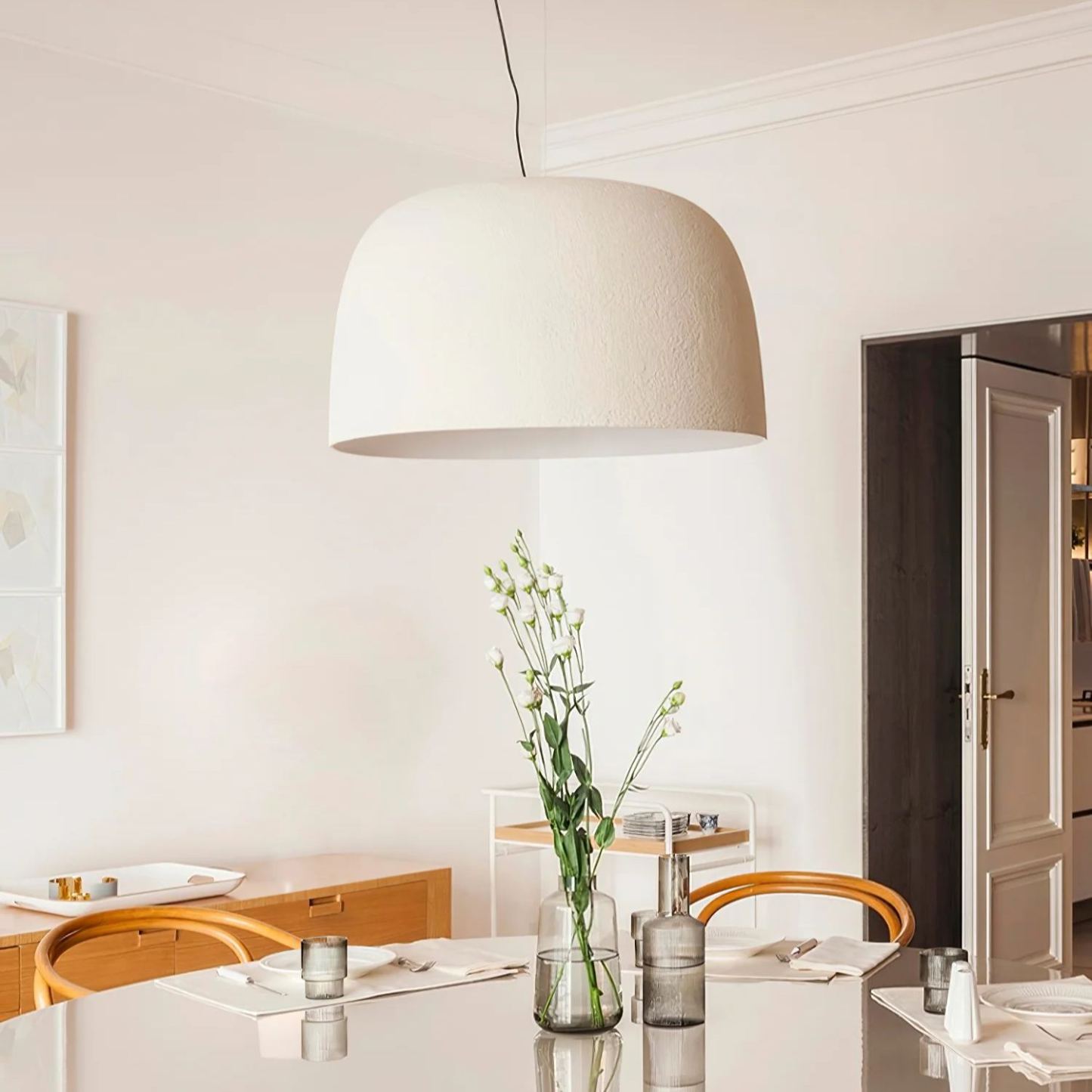 Carins Modern Rund Metall Pendelleuchte Wohnzimmer Arbeitszimmer
