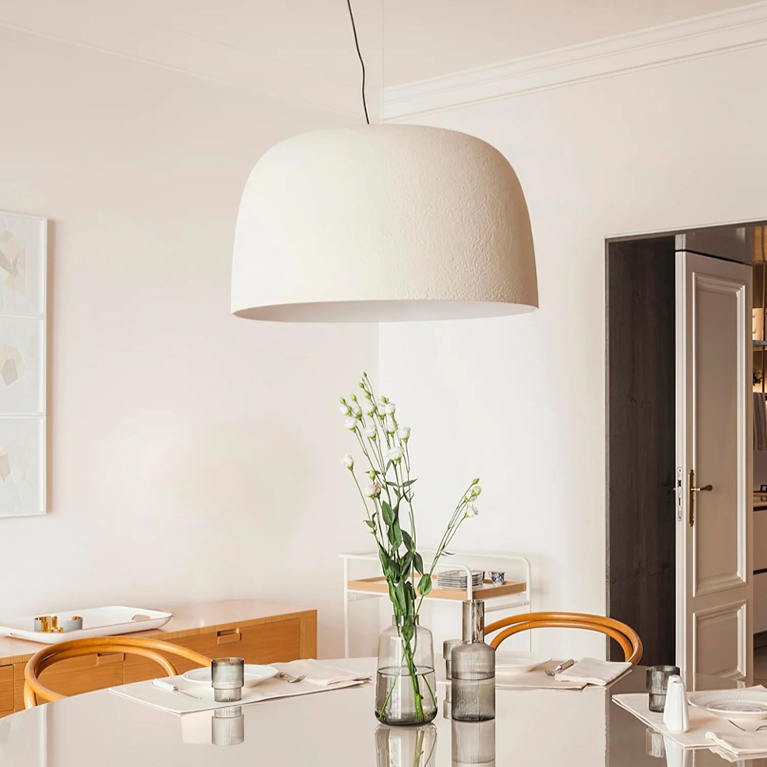 Carins Modern Rund Metall Pendelleuchte Wohnzimmer Arbeitszimmer