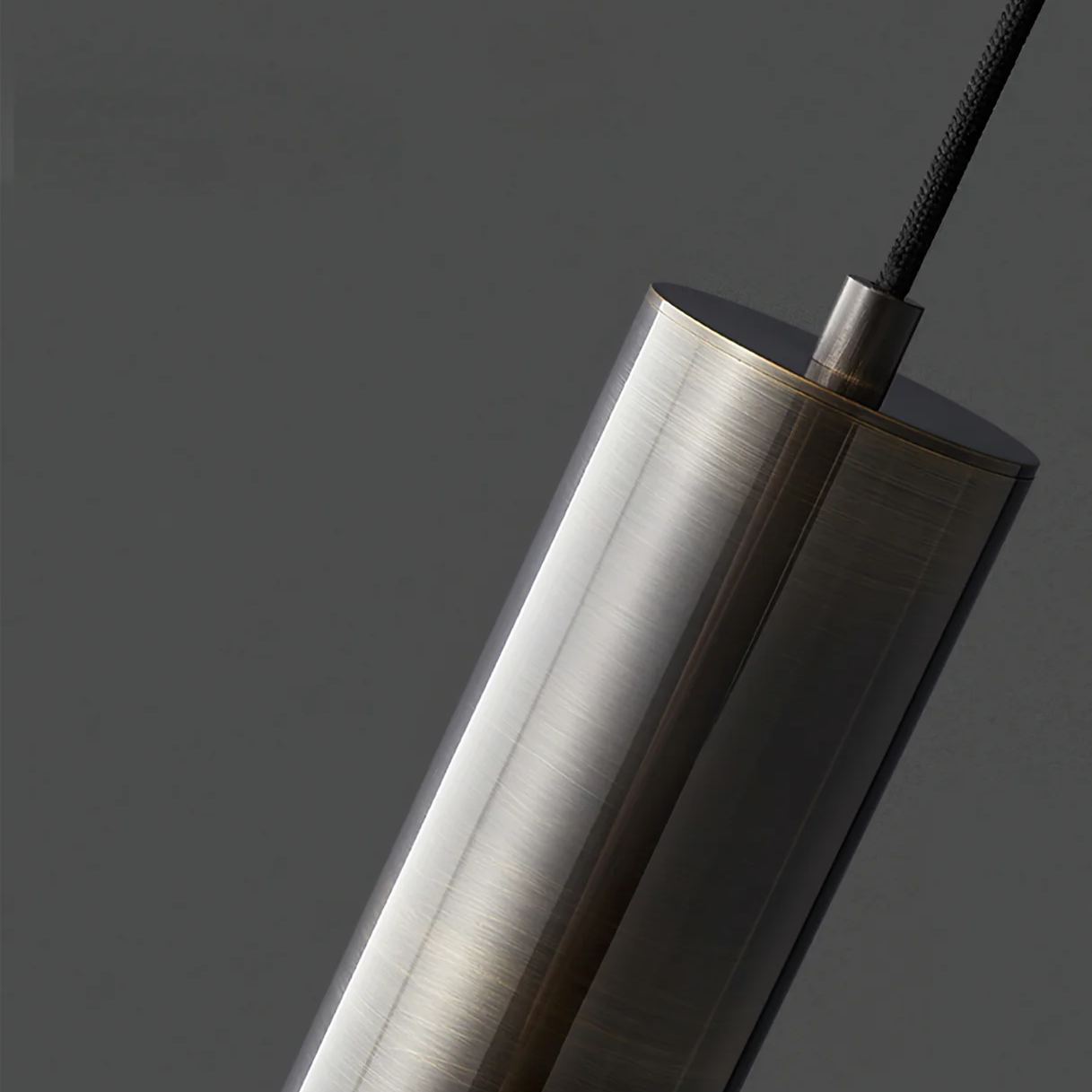 Meza Modern Cylinder Metal Acrylic Pendant Light Bedroom Dining Room