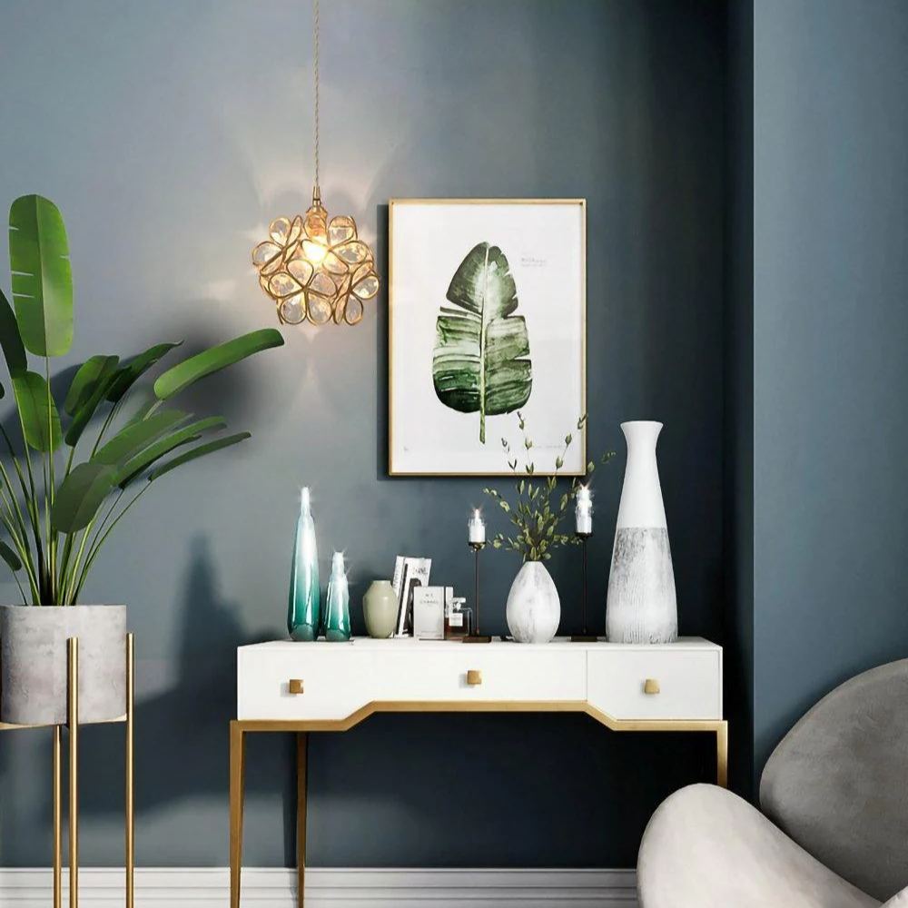 Alessio Vintage Flower Glass Pendant Light Shades Living Room Bedroom
