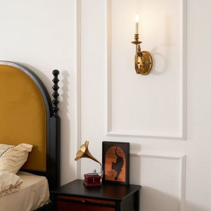 Alessio Vintage Palace Candle Wall Light Fixture Bedroom Hallway