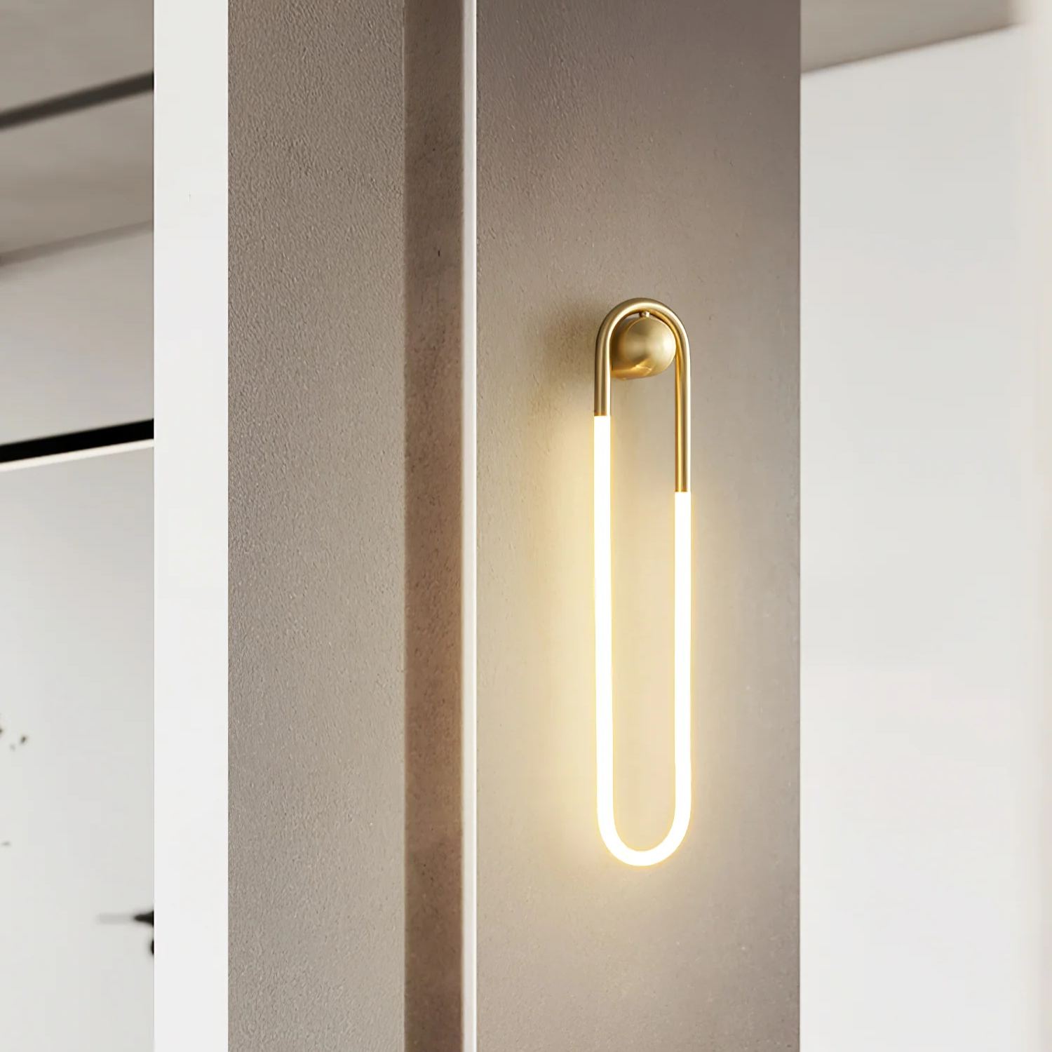 Meza Modern LED Metal Acrylic Wall Light Bedroom Living Room Hallway