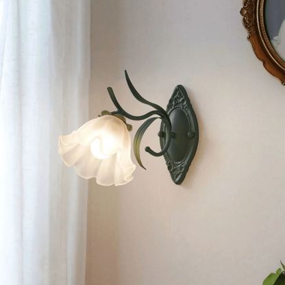 Carins Modern Cottage Flower Metal Wall Light Bedroom Hallway Bathroom