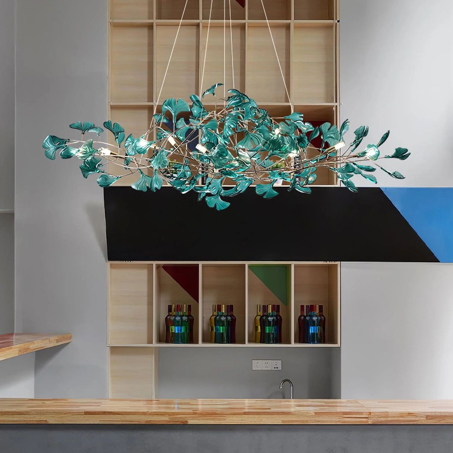 Olivia Jahrgang Blatt Acryl Kronleuchter Wohnzimmer Esszimmer Schlafzimmer