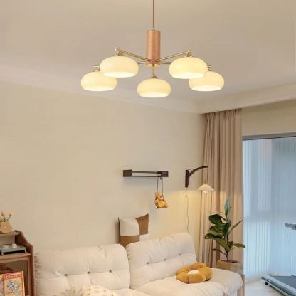 Valentina Modern Metal Glass Elliptical Pendant Light Shades Living Dining Room