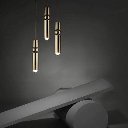 Edge Modern Minimalism Metal Pendant Light Living Dining Room Bedroom