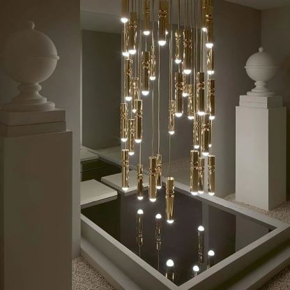 Edge Modern Minimalism Metal Pendant Light Living Dining Room Bedroom