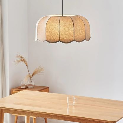 Renée Cottage Banana Leaf Fabric Pendant Light Shades Bedroom Living Room