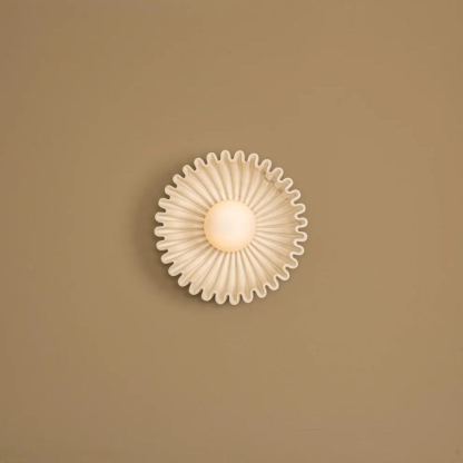 Elif Unusual Round Marble Glass Wall Lamp Indoor