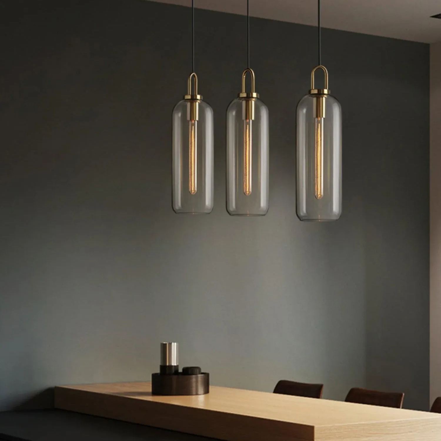 Hailie Modern Round Glass Pendant Light Bedroom Hallway Living Room
