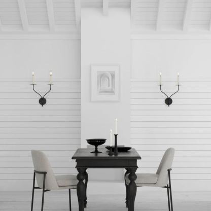 Alessio Vintage Candle Metal Wall Light Fixture Hallway Bedroom Bathroom