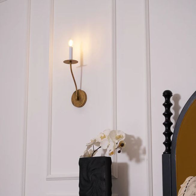 Alessio Vintage Kerze Metall Wandleuchtenbefestigung Flur Schlafzimmer Badezimmer