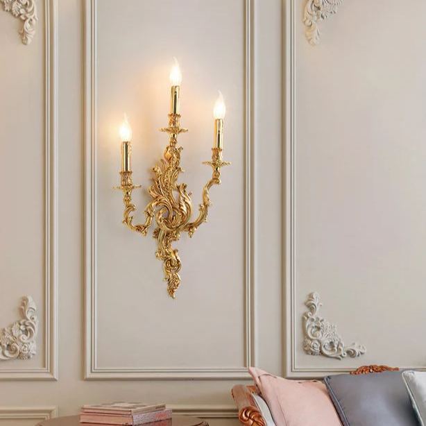 Alessio Vintage Palast Kerze Wandleuchte Wohnzimmer Schlafzimmer Badezimmer