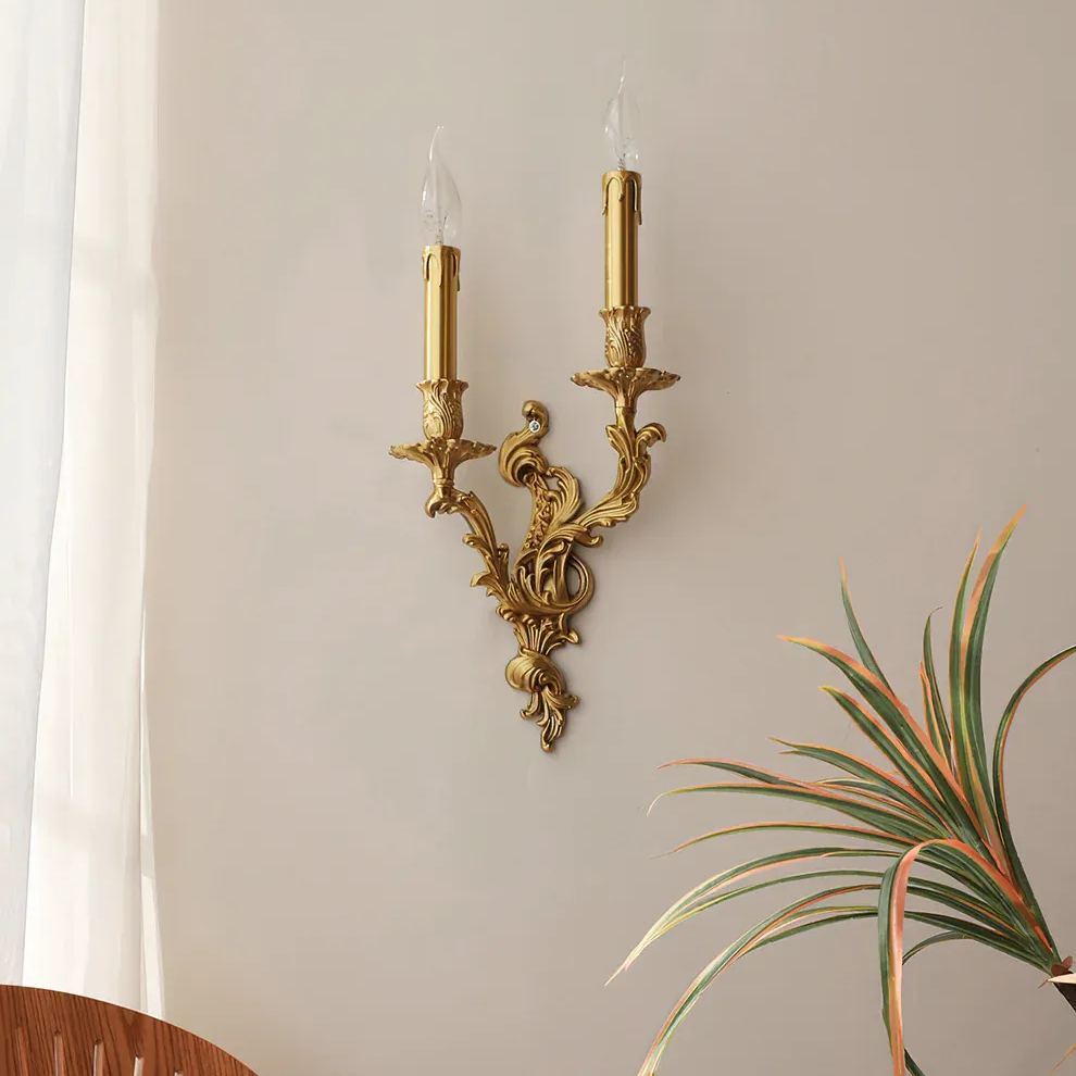 Alessio Vintage Palace Candle Wall Light Living Room Bedroom Bathroom
