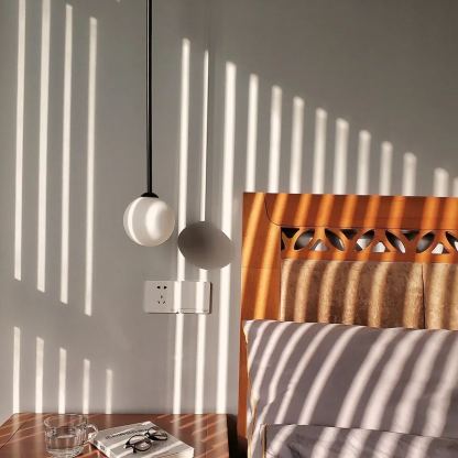 Hailie Modern Minimalism Glass Pendant Light Dining Room Bedroom