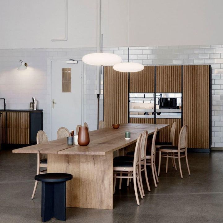 Leilani Modern LED Pendelleuchte Weiß Oval Wohnzimmer/Esszimmer Metall