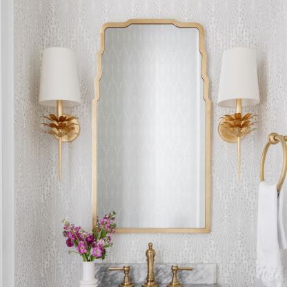 Alessio Minimalism Metal Fabric Brass Silver Wall Lamp Dining Room Bedroom