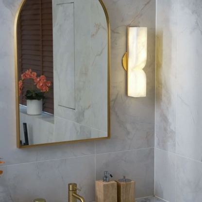 Jade Alabaster Rechteckig Modern Wandleuchte Schirme Flur Schlafzimmer