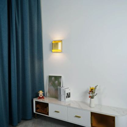 Orr Vintage Industrie Quadratisches Metall Wandleuchte Flur Badezimmer Schlafzimmer