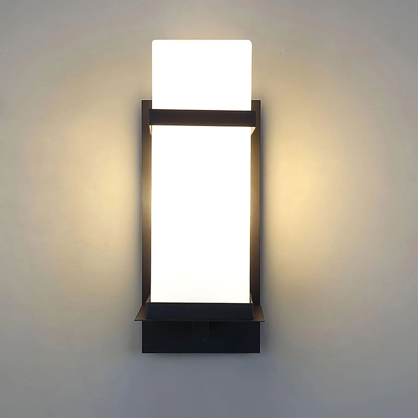 Edge Urban Glas Metall Wandleuchte Gartenpark Wasserdicht