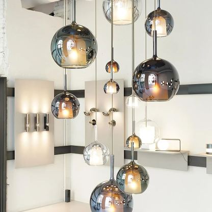 Hailie Modern Runden Glas Pendelleuchte Schlafzimmer Wohnzimmer