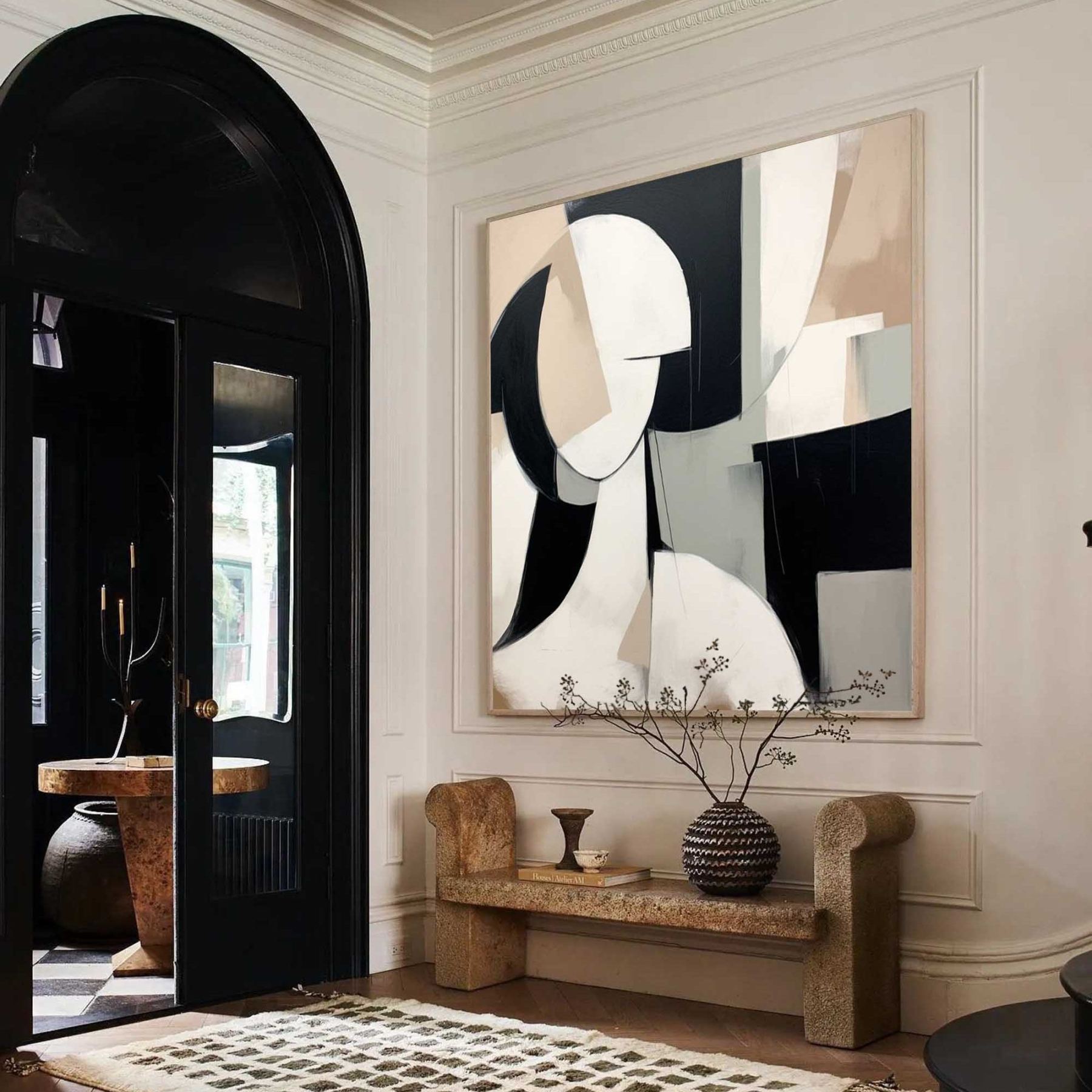 Wabi-Sabi Abstrakte Kunst #MS046