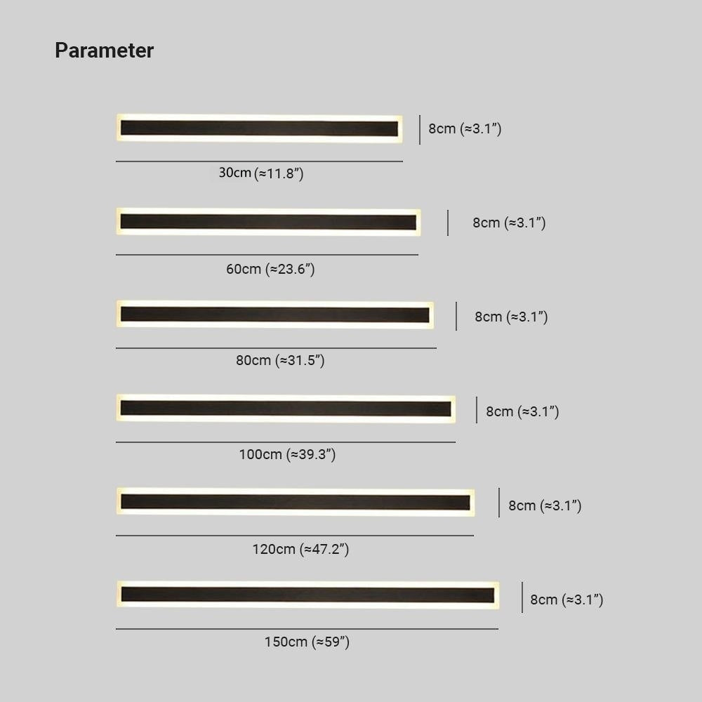Edge Modern LED Außenwandleuchte Schwarz Metall Garten/Balkon