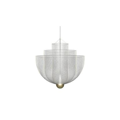 Alessio Unusual Metal Chrome Gold Pendant Light Bedroom Living Room