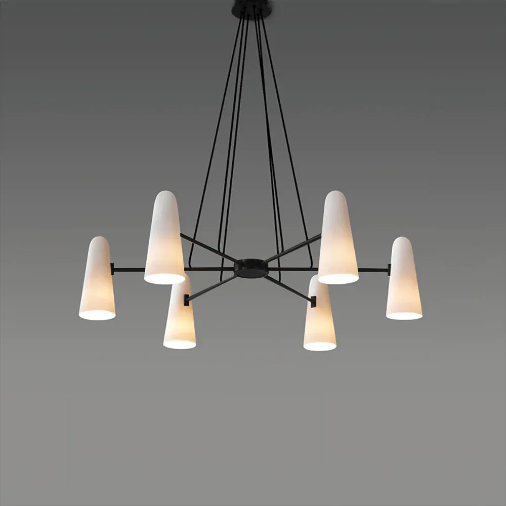 Alessio Minimalism Metal Glass Pendant Light Dining Room Bedroom