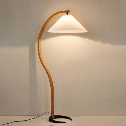 Ozawa Einzigartige LED Stehlampe Holz Metall Wohnzimmer