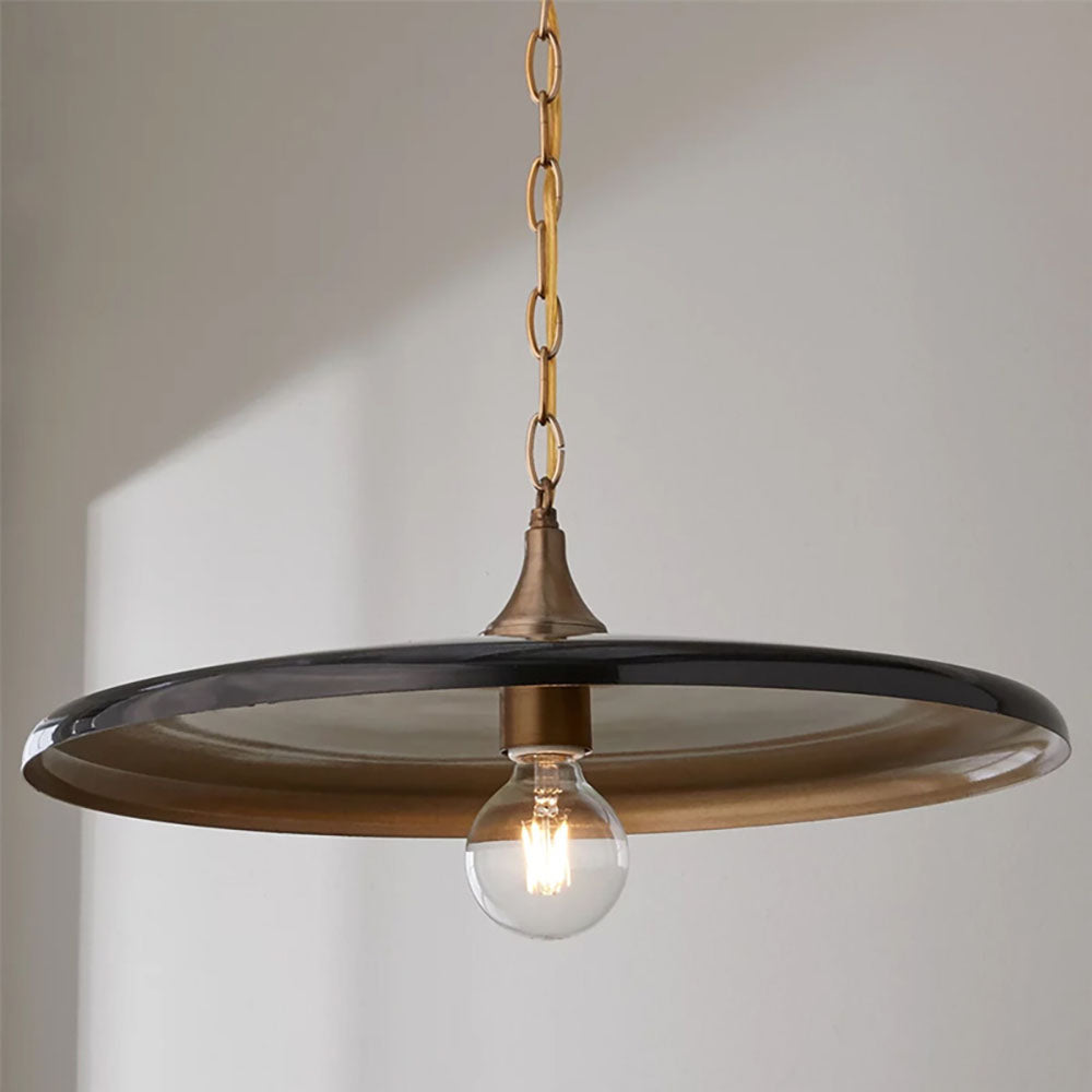 Alessio Vintage Metall Pendelleuchte Weiß/Schwarz/Gold Wohnzimmer
