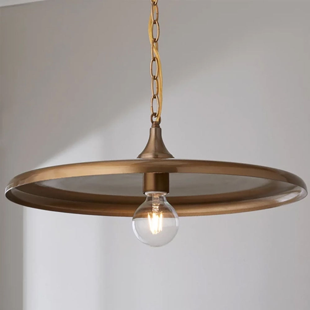 Alessio Vintage Metall Pendelleuchte Weiß/Schwarz/Gold Wohnzimmer