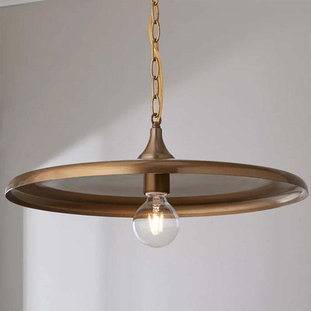 Alessio Vintage Metall Pendelleuchte Weiß/Schwarz/Gold Wohnzimmer